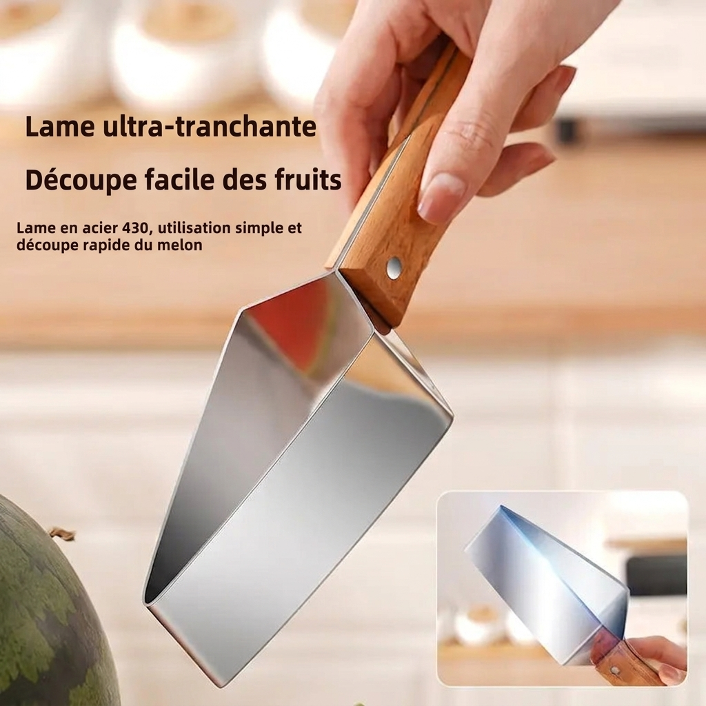 InoxSlice™ – Coupe-fruits pastèque & melon